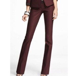 Express NEW Women's Columnist Barely Boot Pant Burgundy and Black Size 6R